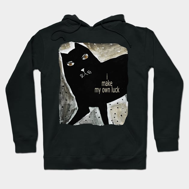 Black Cat Hoodie by myartweekly